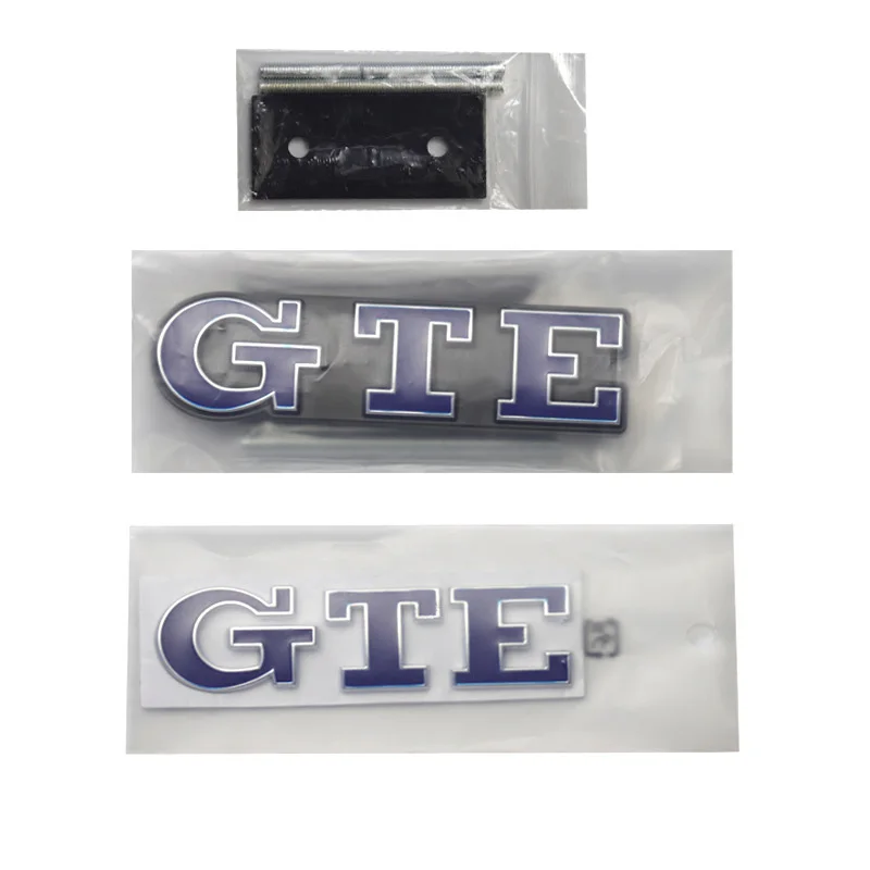 3D 금속 자동차 트렁크 프론트 그릴 GTE 엠블럼 로고 배지, 폭스 바겐 VW 골프 7 Mk7 8 MK8 Passat B8 APR GTE 스티커 액세서리