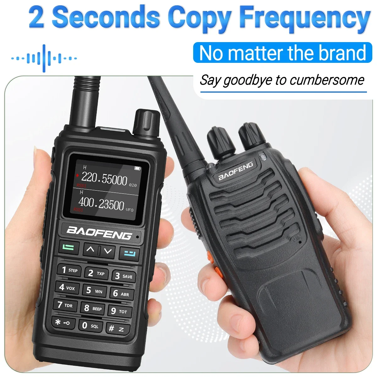 Baofeng UV-17M Walkie Talkie Wireless Copy Frequency Six Band Long Range Air Band FM/AM 999CH UP UV-5R 17 Pro Two Way Radio 2