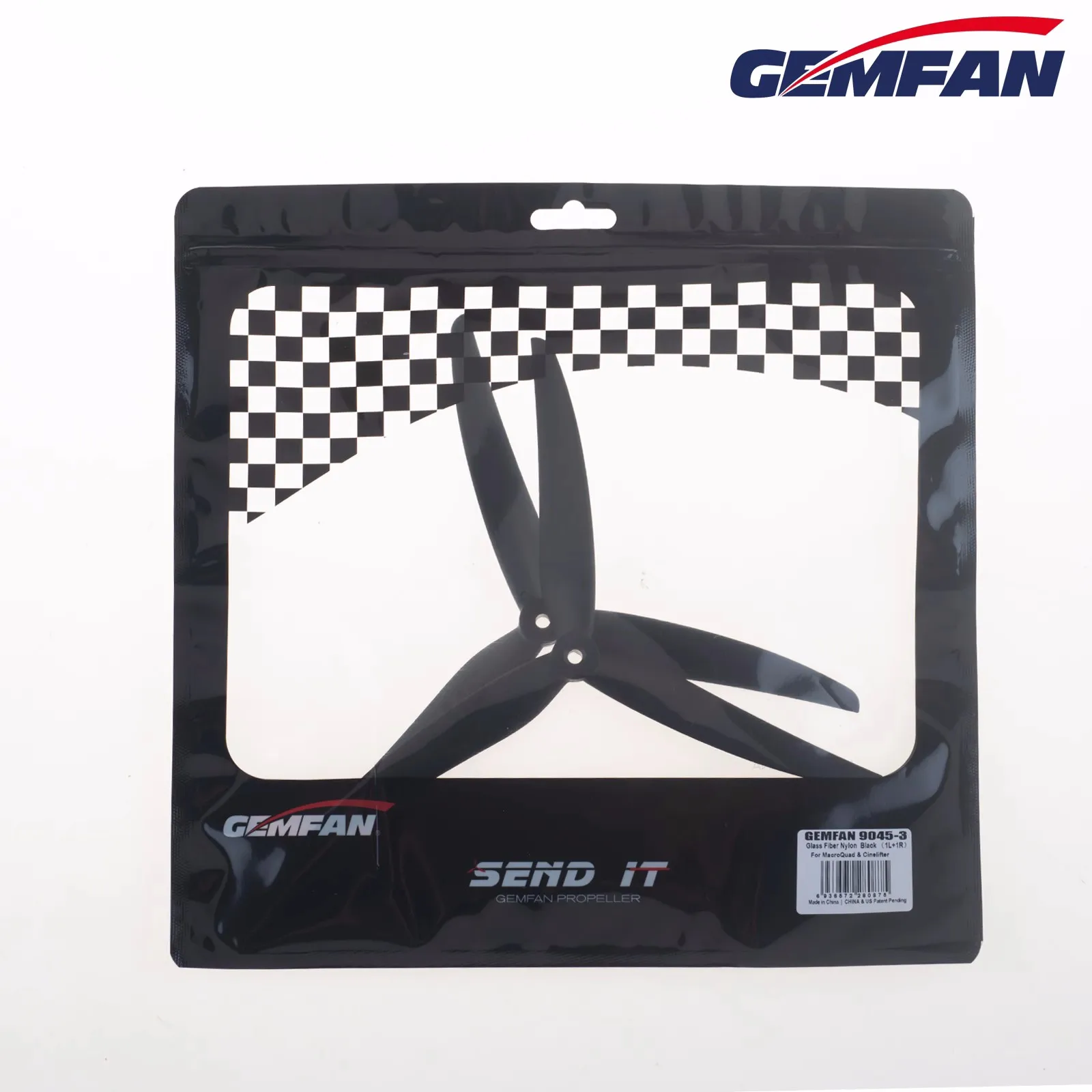 

Gemfan 9045 9X4.5X3 3-лопастной 9-дюймовый Пропеллер из стекловолокна и нейлона CW CCW Cinelifter Macro Quad Props