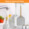 12inch Pizza Peel Aluminium Alloy Pizza Shovel with Handle Non-Stick Perforated Pizza Shovel Lightweight Pizza Shovel for Baking 3