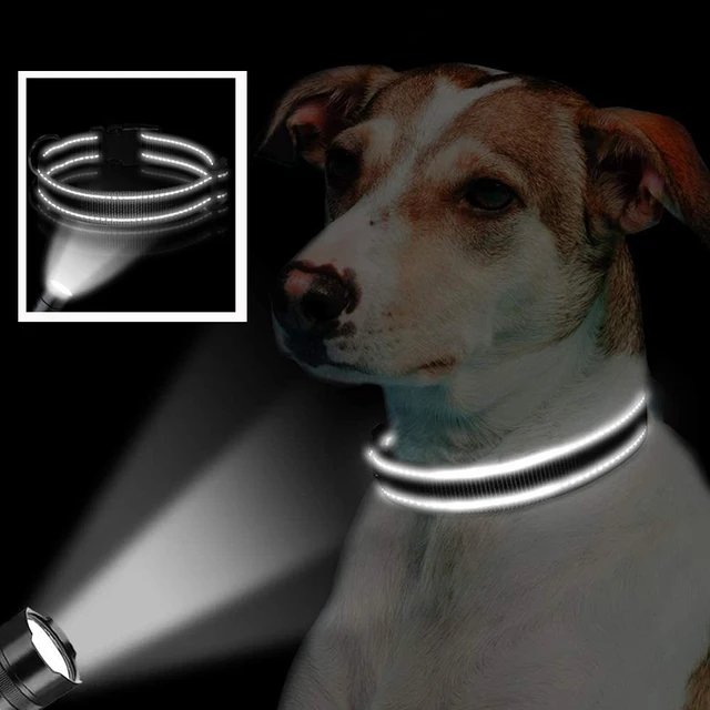 Reflective Dog Collar Soft Padded Breathable Safety Stripes Adjustable Cute Puppy Pet Necklace for Small Medium Large Dog 3