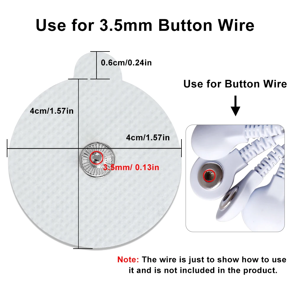 Electrode pads 10/20Pcs self-adhesive for TENS physiotherapy massager acupuncture EMS pulse therapy muscle stimulator patch