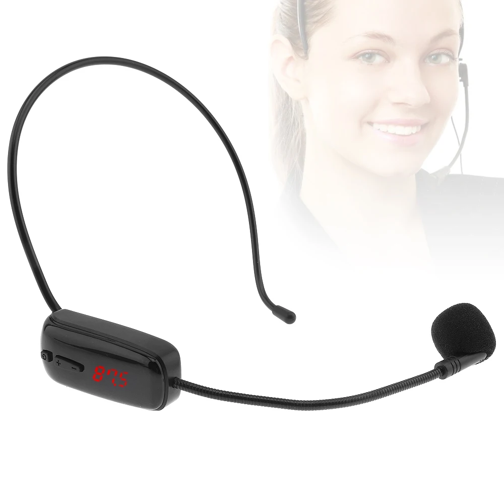 

Universal Portable Single Wireless FM Wireless Headset Megaphone Radio Mic for Loudspeaker /Teaching Tour Guide Meeting Lecture