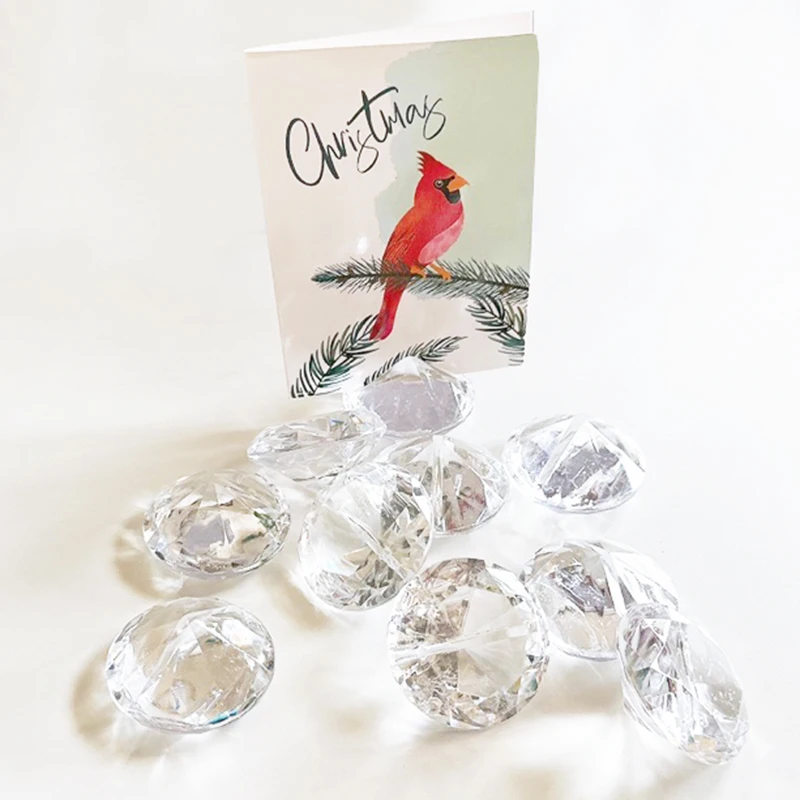 10/20pcs Diamond Acrylic Table Place Card Holder Crystal Number Name Card Stand Photo Clip Wedding Anniversary Party Decorations