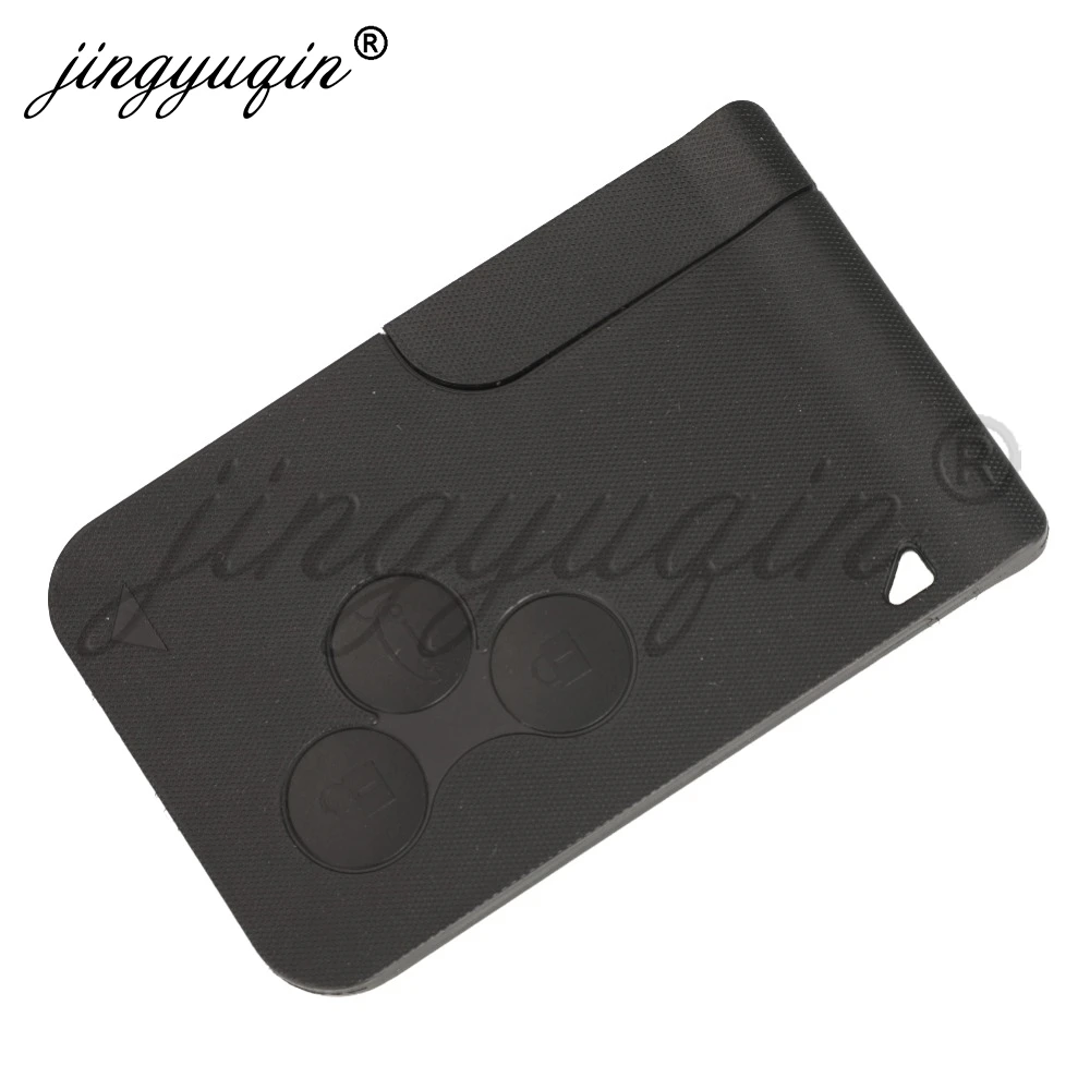 Jingyuqin Remote Key 433Mhz ID46 PCF7947 Chip 3Button For Renault Megane 2 3 Scenic Clio 2003-2008 Upgrade Design Emergency Card