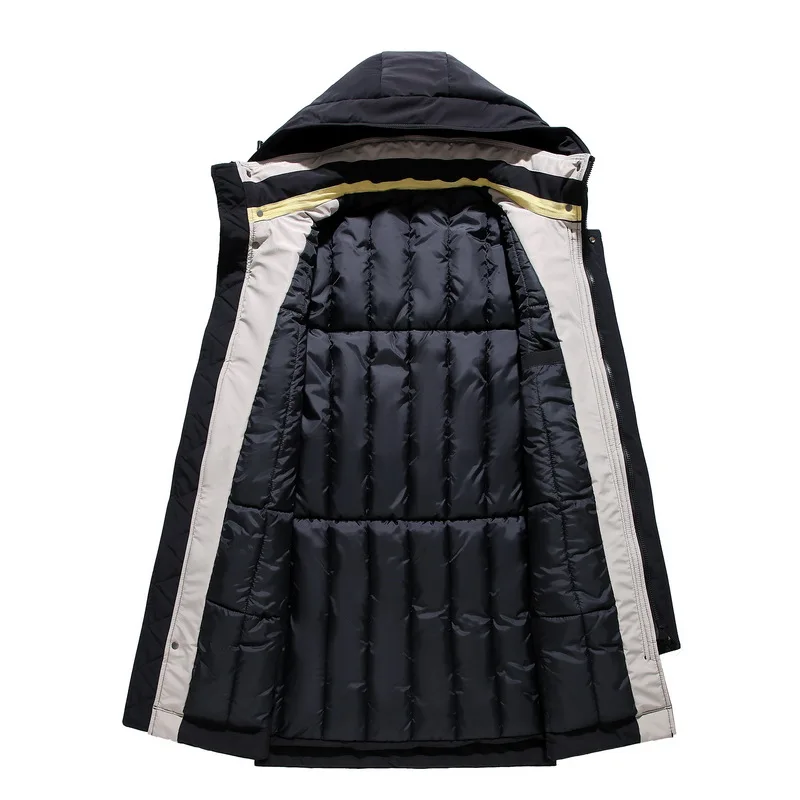 ZOZOWANG New Loose Winter Jacket Men Thicken Warm Cotton-Padded Jackets Men's Hooded Windbreaker Parkas 10XL Male's Clothes Coat