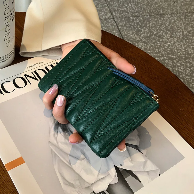 Genuine Leather Women Wallet Coin Purse Brand Designer Female Soft  Sheepskin Change Wallet Mini Women Purse Small Coin Pocket - AliExpress