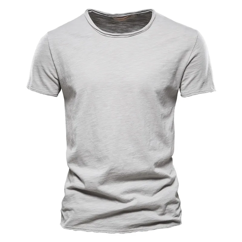 Quality 100% Cotton Men T-shirt Fashion Cut Design Slim Fit Soild Men's t-shirt Tops Tees Brasil Short Sleeve T Shirt For Men