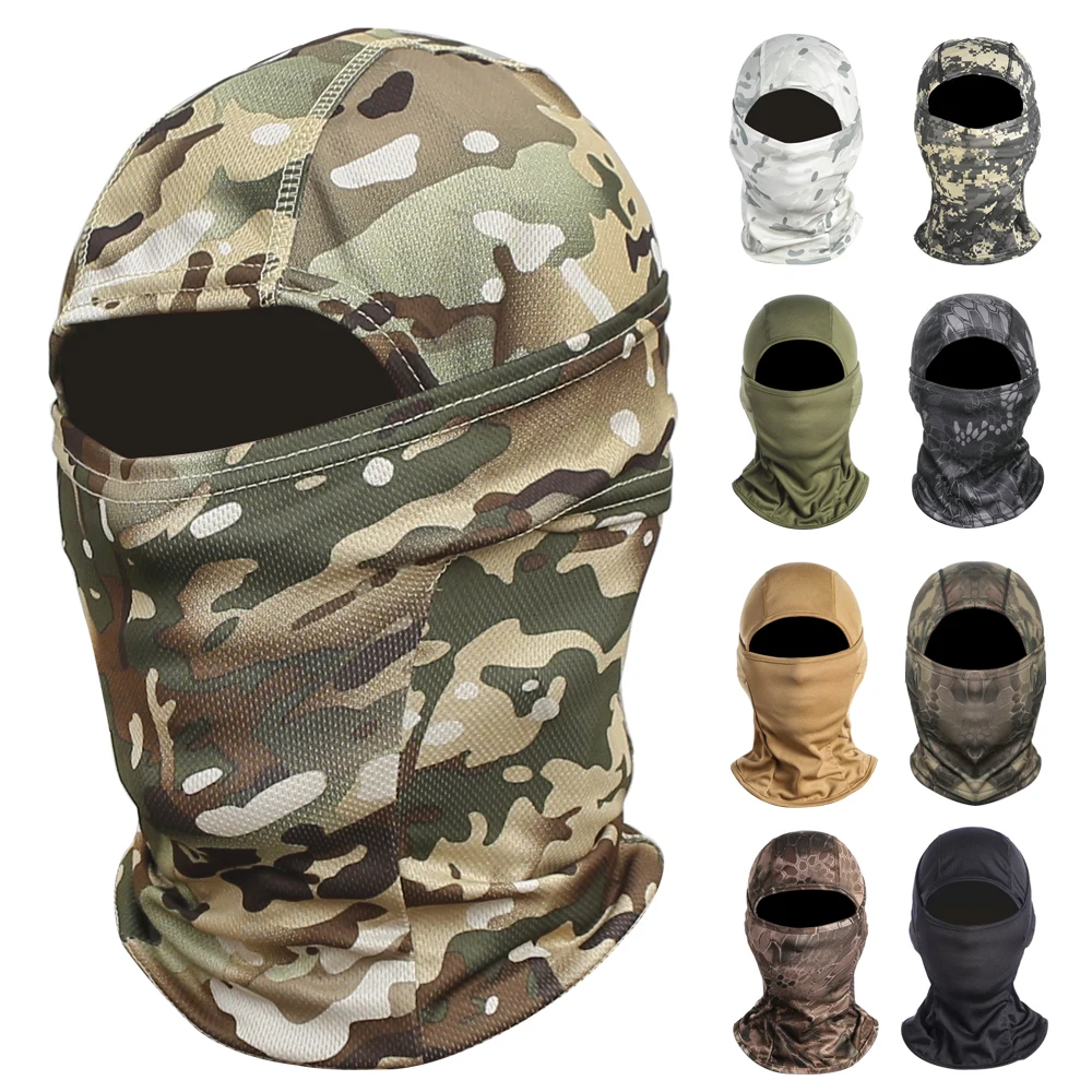 Máscara Balaclava Camuflada - Poliéster, Proteção UV E Poeira Para Caça E Esportes