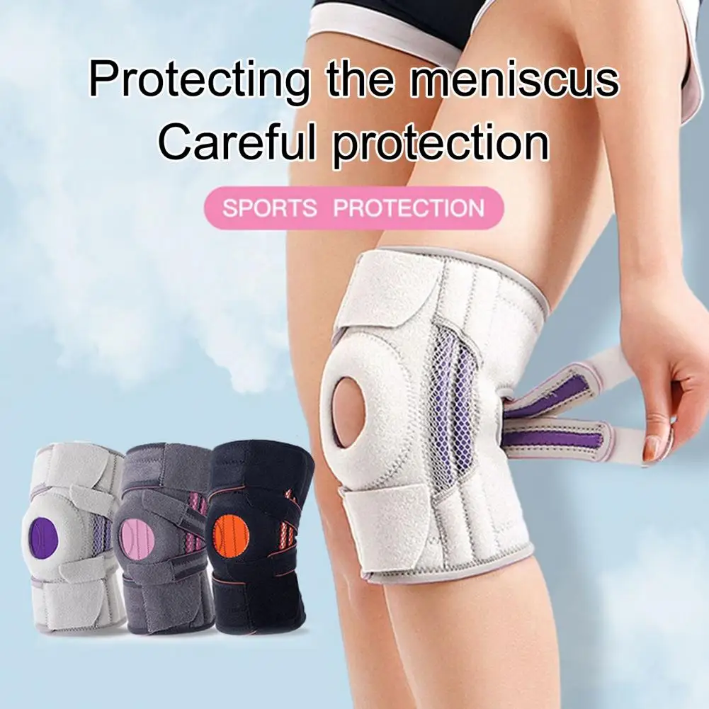 

2PC Knee Pads Adjustable Fastener Tape Breathable Joint Pain Relief Decompression Knee Support Sports Knee Pads Sports Supplies