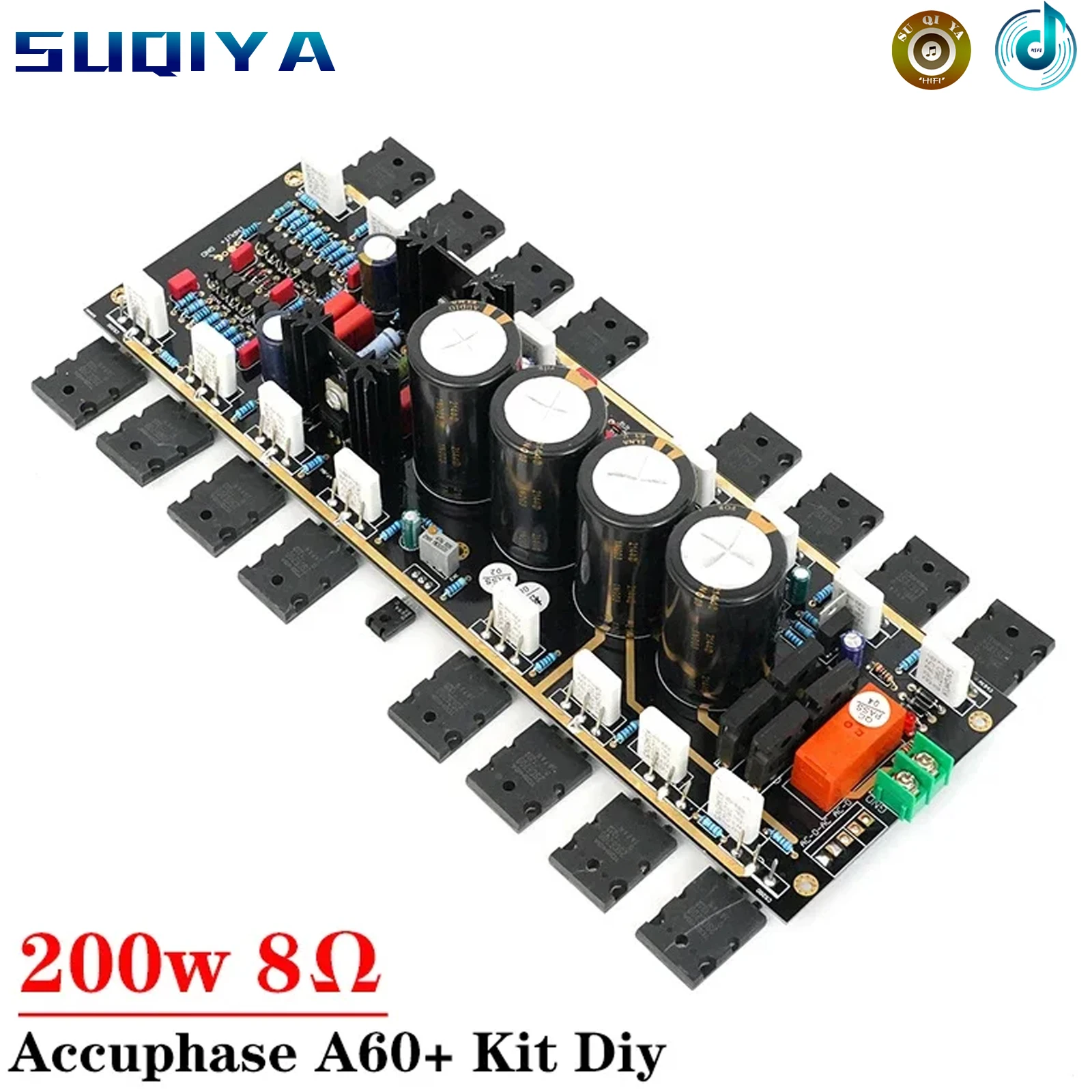 

200w*2 1 Pair Refer To Accuphase A60 2-channel Power Amplifier Kit Diy High Power Low Noise Transistor HIFI Amplifier Audio