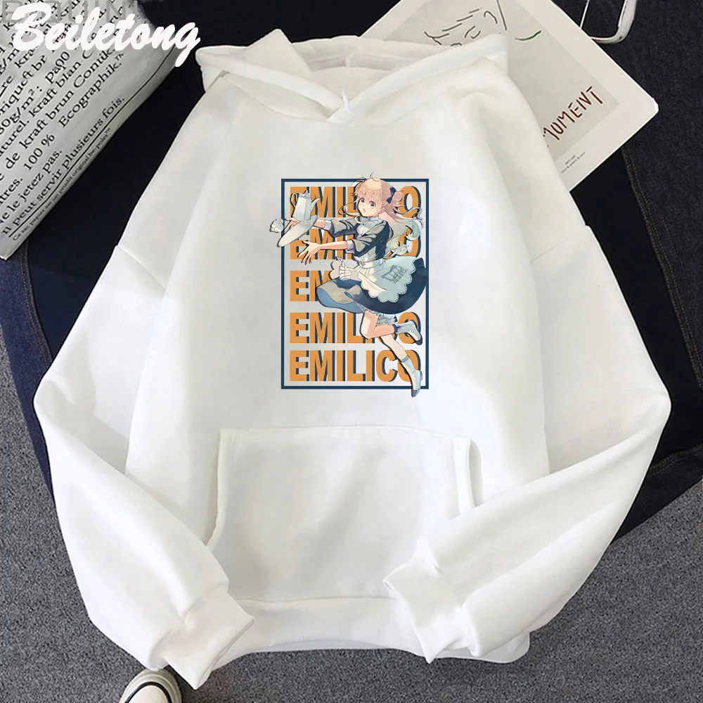 

Shadows House Anime Hoodies Women Emilico Kawaii Clothing Cute Cartoon Graphic Sweatshirts for Girls Pullovers Harajuku Unisex