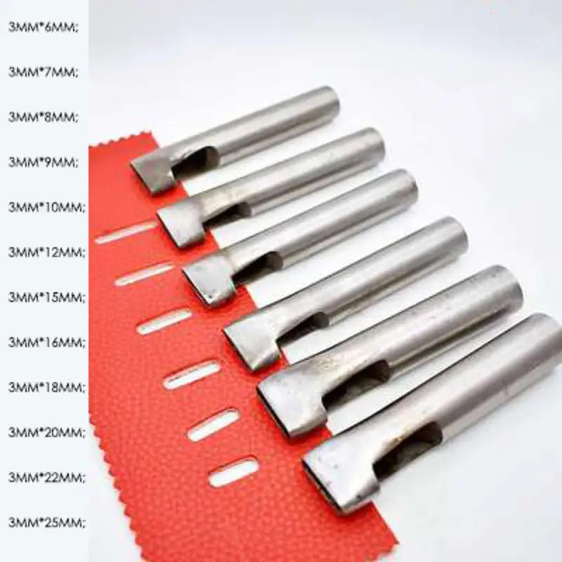 3mm Wide Oval Steel Punch Hole Tool
