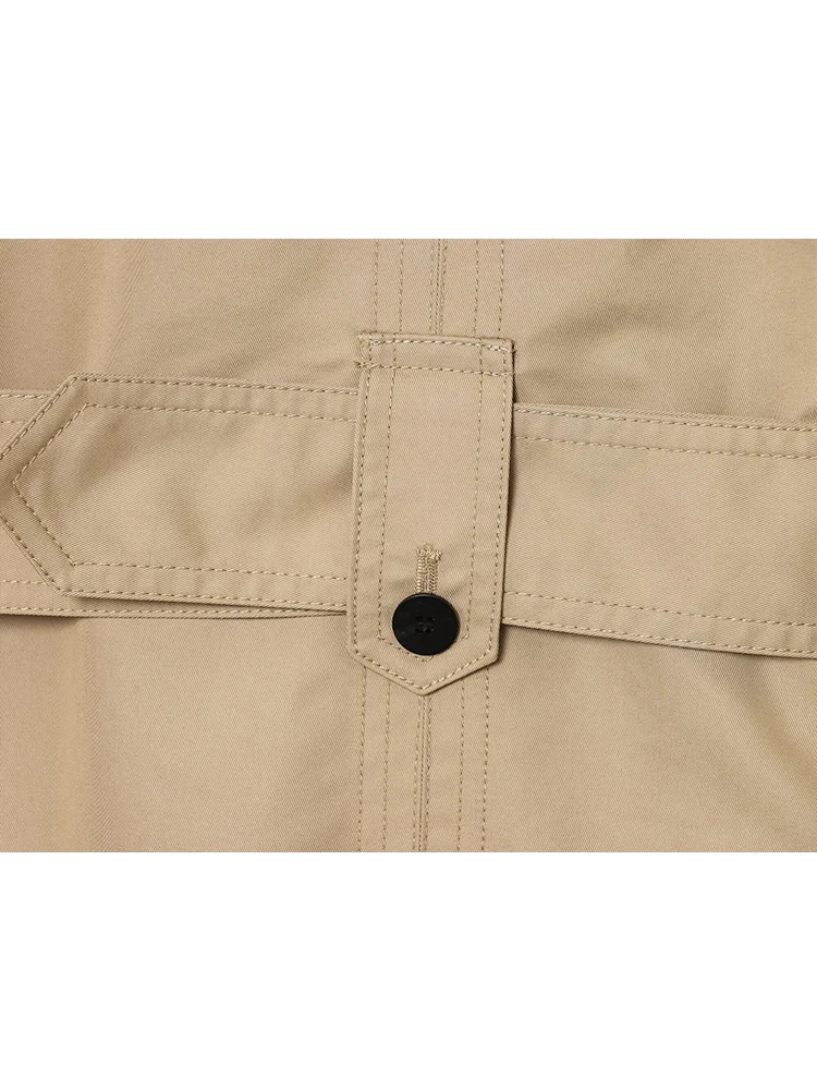 Autumn New Casual Trench Coat For Women Solid Color Lapel Double Breasted Loose Fashion Long Windbreaker Ladies Chic Streetwear