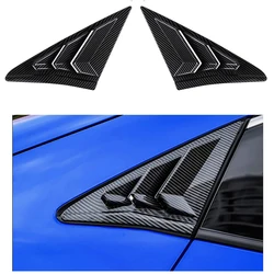 Rear Side Window Louvers Air Vent Scoop Shades Cover Blinds for Honda Civic Hatchback Type R 10th Gen (Not for Sedan)