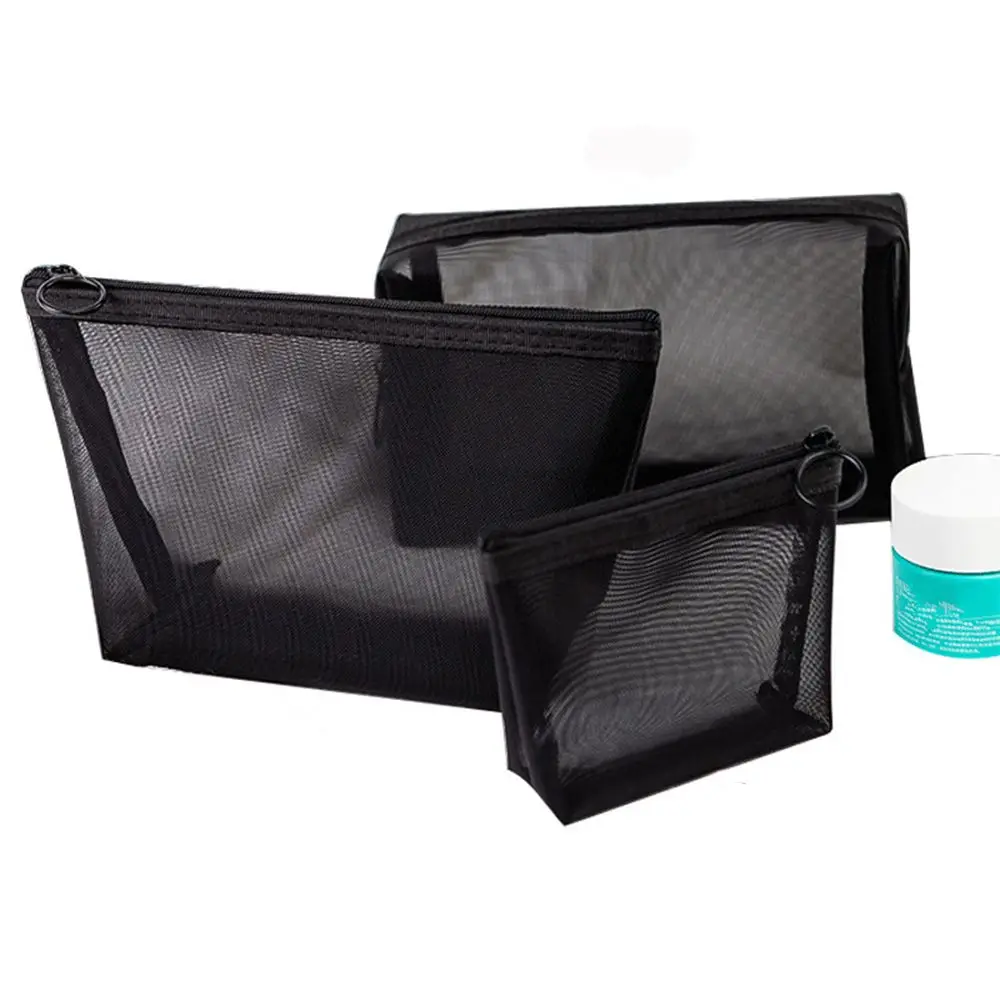 Camping Handbags Storage Mesh Package Cosmetic Pouch Travel Organizer Makeup Bags