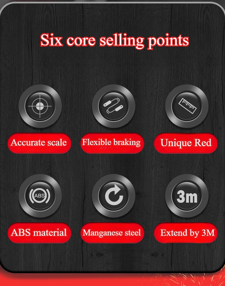 3/5/7.5/10m telescopic tape measure anti fall and wear-resistant home construction tape measure
