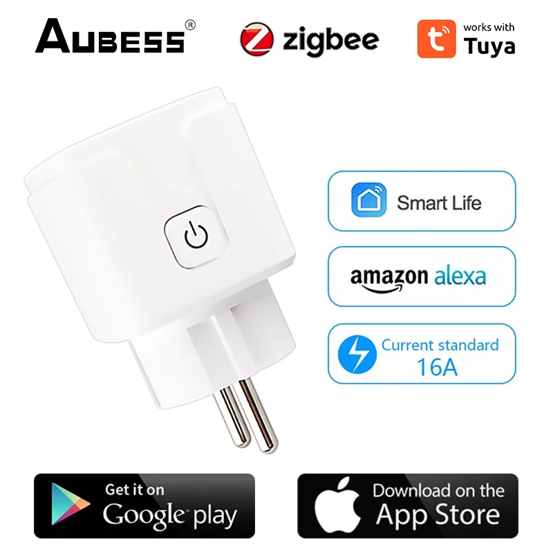 

Умная розетка Aubess16A с таймером и поддержкой Alexa Home