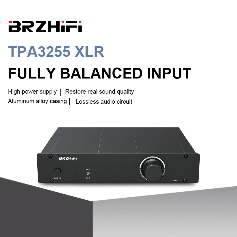 BRZHIFI Audio TPA3255 XLR Amplifier Fully Balanced Input and Output