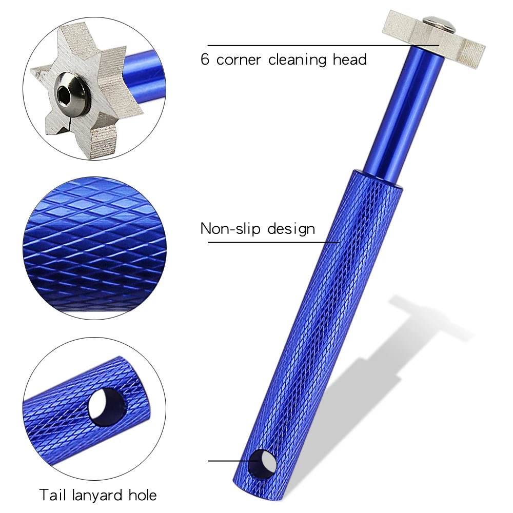 Ultimate Golf Club Grooving and Sharpening Tool - Durable Alloy Head in 6 Vibrant Colors