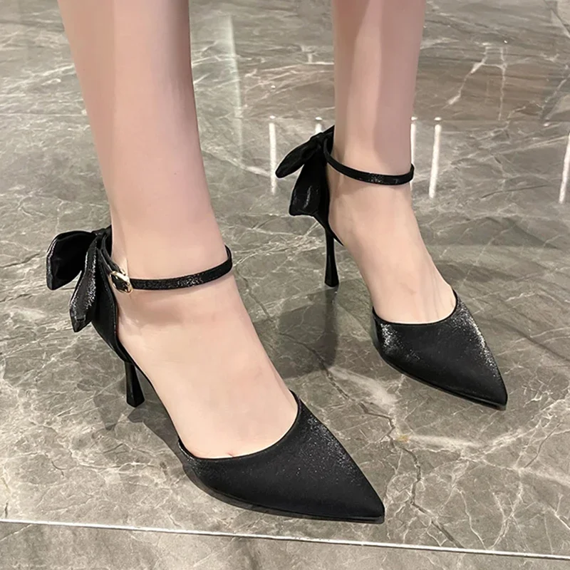 Mettesally Women's Slingback High Heels - Pointed Toe, 3.35" Heel, Adjustable Ankle Strap, Dressy Pumps For Wedding & Party - View #6