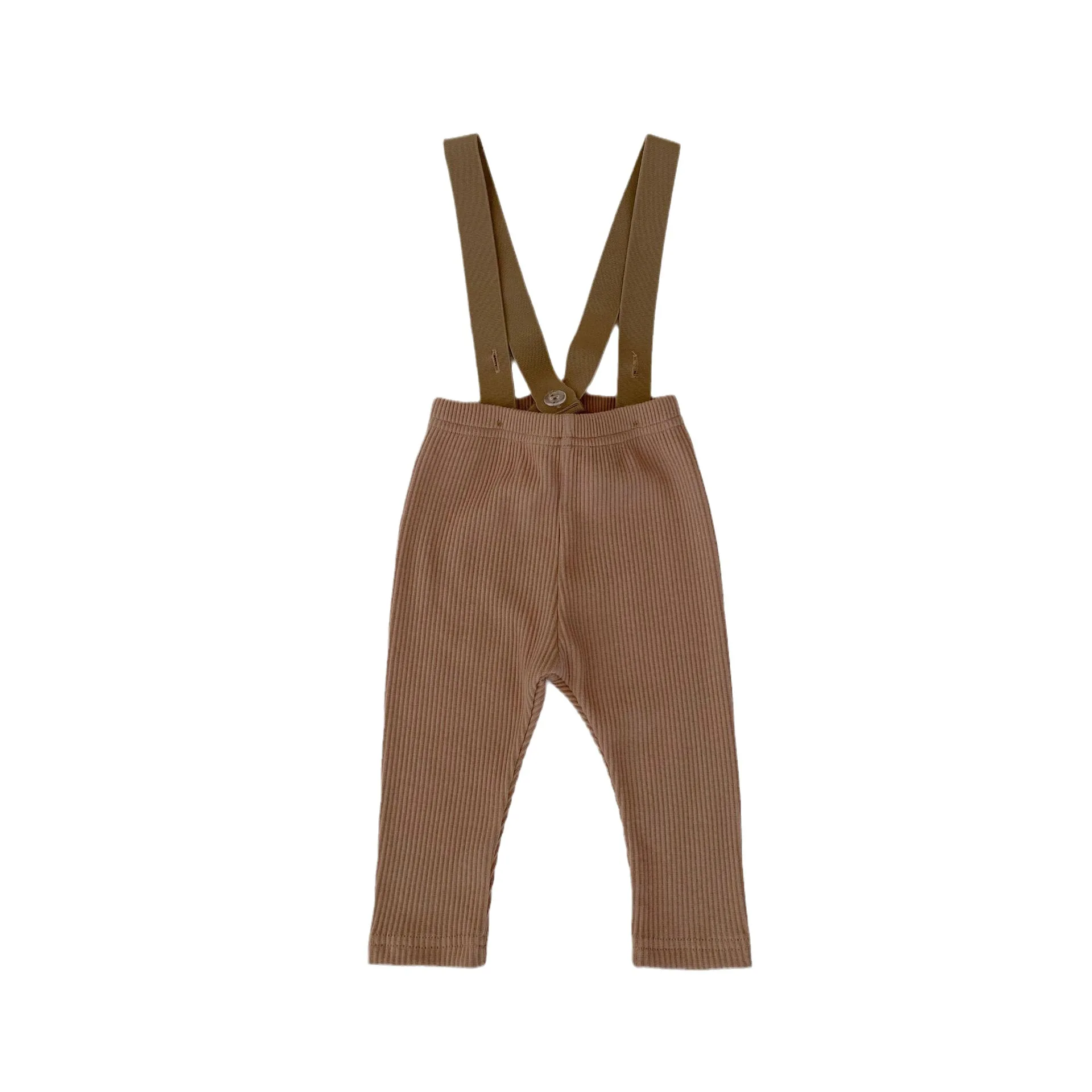 7089 2023 Autumn New Infants Baby Casual Spenders Solid