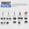120W Portable Solar Panel Kit Foldable Monocrystalline Solar Panel Kit RV Solar Power Charger with 20A MPPT Charger Controller 6