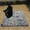 AOTU 210*150cm 210T Oxford Ultralight Tarp Mini Sun Shelter Awning Camping Mat Tent Footprint 5