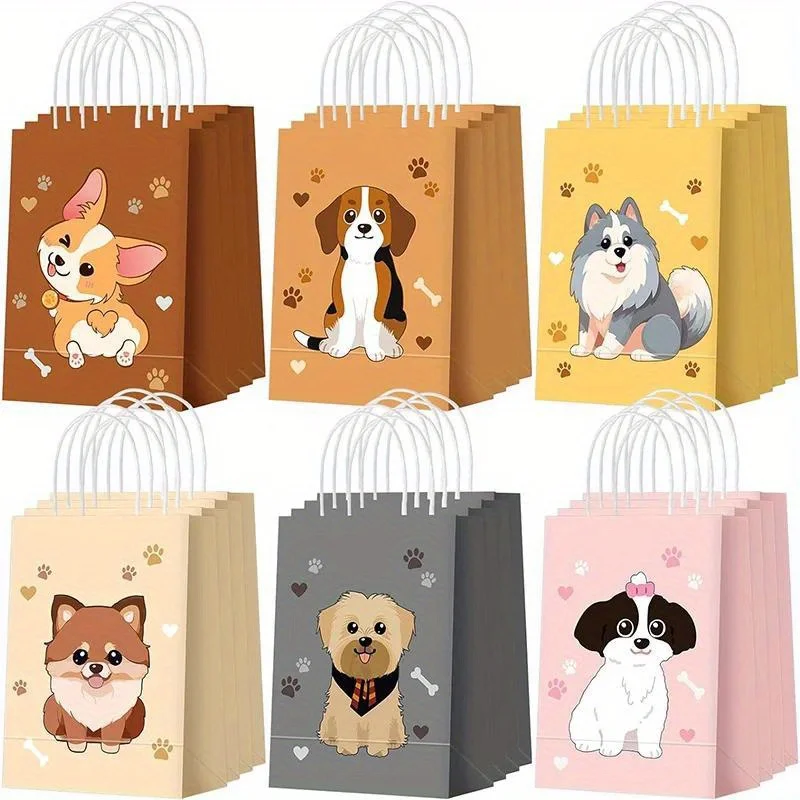 24 Sacchetti Regalo Di Carta A Tema Gatto – Con 36 Adesivi, Per Feste E Caramelle - 5