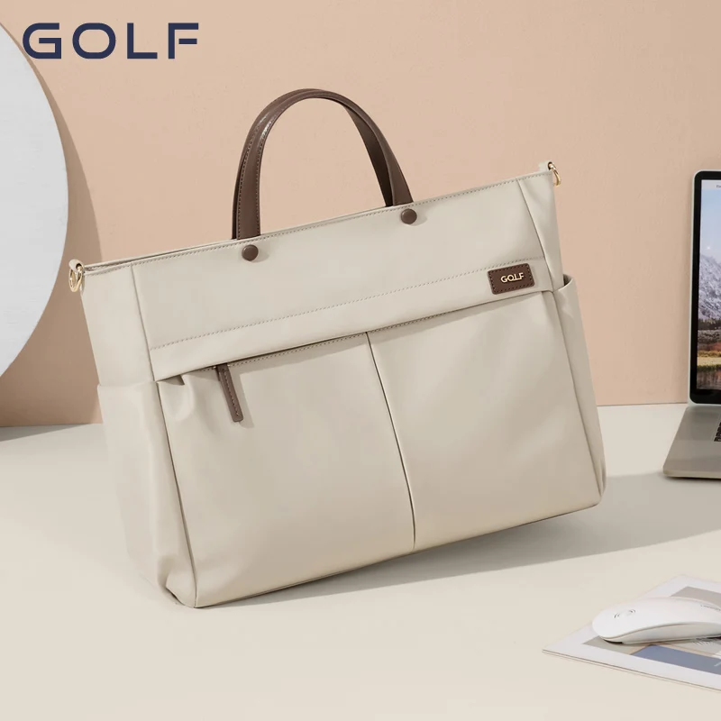 

GOLF Laptop Bag for Women's 2023 New Commuter Handheld Briefcase Large Capacity One Shoulder Crossbody Tote