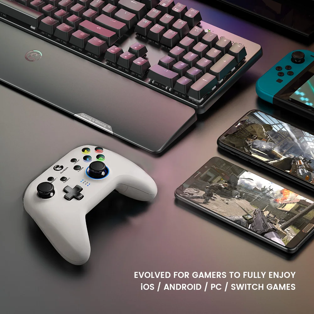 GameSir T4   е   Ʈѷ, ٵ ġ  ȵ̵ ޴ PC ̽ƽ, ȭƮ ÷
