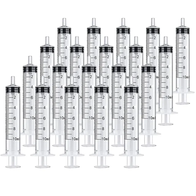 2-20Pcs 1ml-10ml Plastic Reusable Syringe For Measuring Nutrient Hydroponics Kithchen Tool 2
