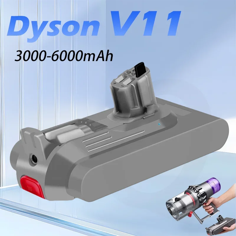 

Dyson V11 series battery 22.5V3000mAh lithium battery pack, backup battery charger, vacuum cleaner accessory clip free shipping