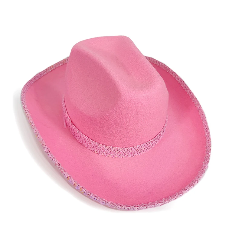 Sequin Western Sun Hat for Women and Men