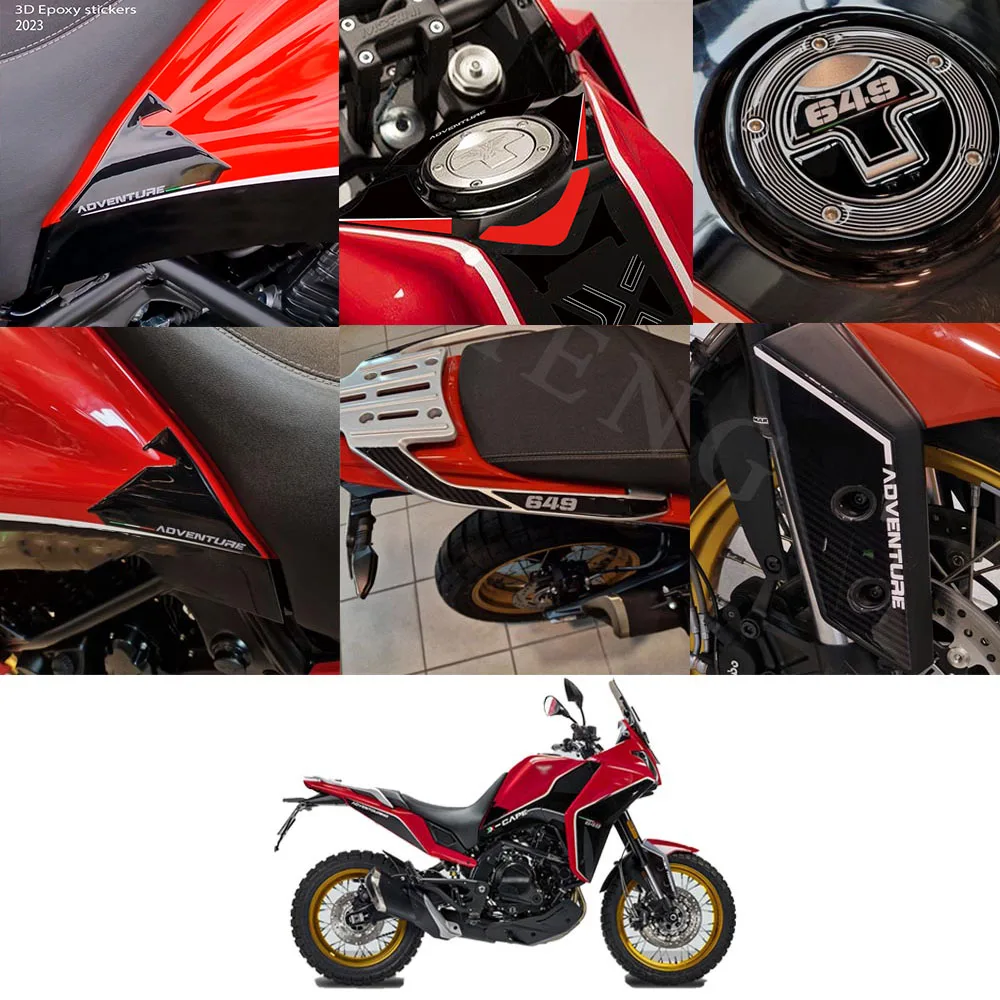 모토 모리니 X-CAPE 650 X 케이프 650 스티커, 2022 2023 오토바이 3D 에폭시 송진 스티커 보호 키트, 신제품