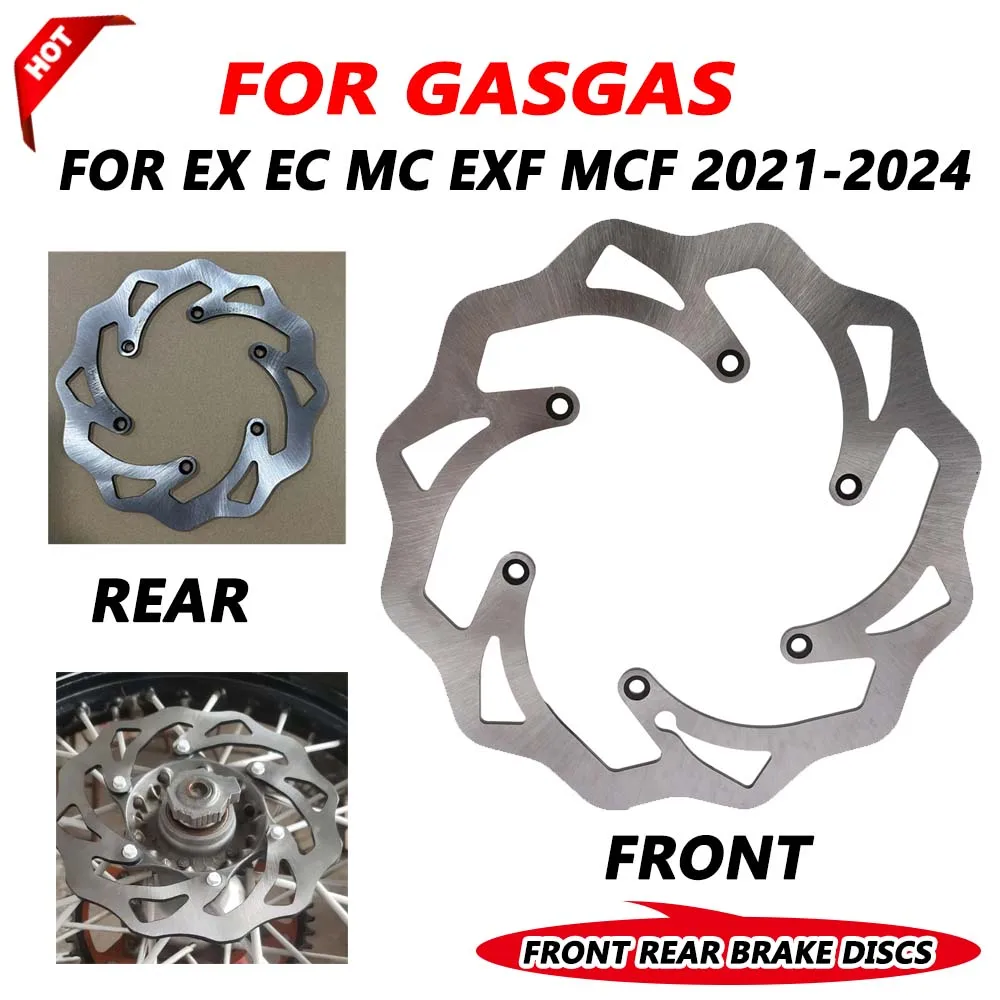 

Передние и задние тормозные диски для мотоцикла, комплект роторов для GasGas EX300, MC300, EX, EC, MC, F, EXF, ECF, MCF 125, 250, 300, 350, 450, 2022, 2023, 2024