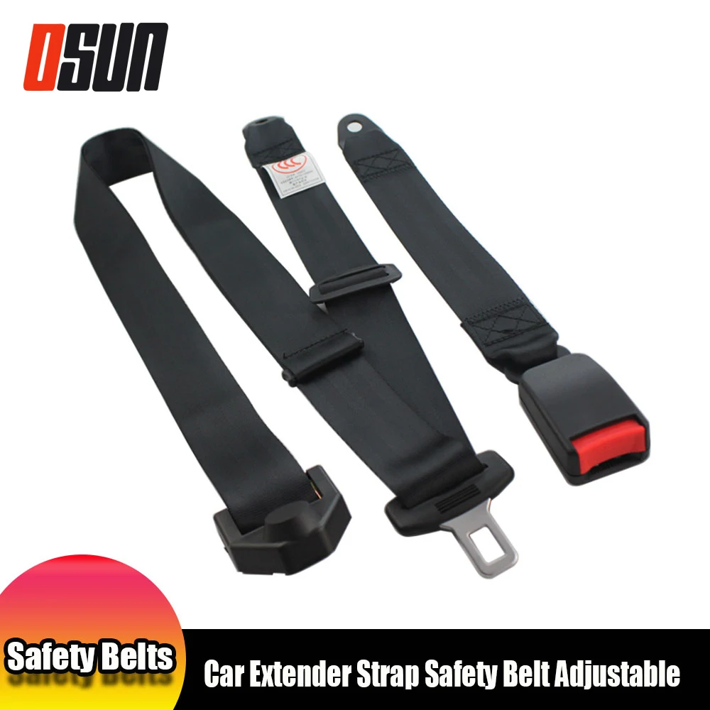 Ceinture de sécurité pour voiture ceinture diagonale 3 points ABS noir