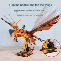 Avatar Flying Dragon Rider model movable figures compatible with LEGO Dragon Jigsaw Building Block Toys Desktop Decoration 1