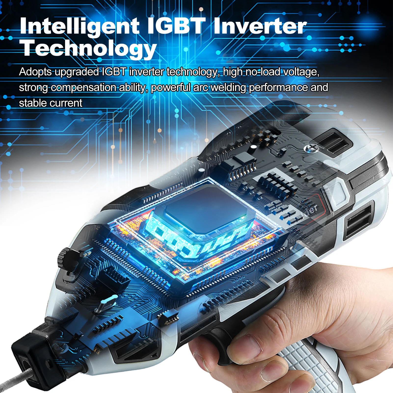 Handheld ARC Welder Electric Welding Machine 20-120A 110V with IGBT Inverter Welding Tool Set for 3/32''-1/8'' Welding Rod 6
