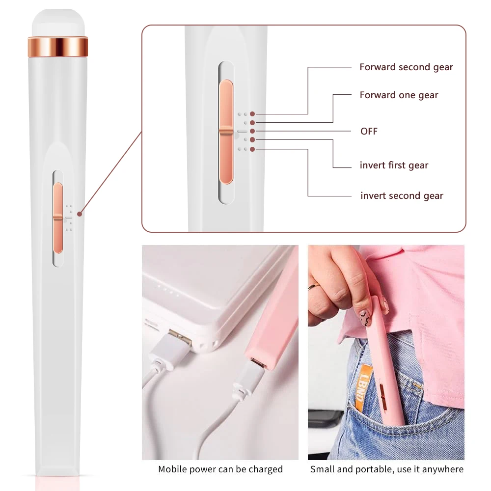 LULAA Portable Manicure Set Full Set of Professional Manicure and Pedicure Tools for Exfoliation and Polishing for Nail Salon 2