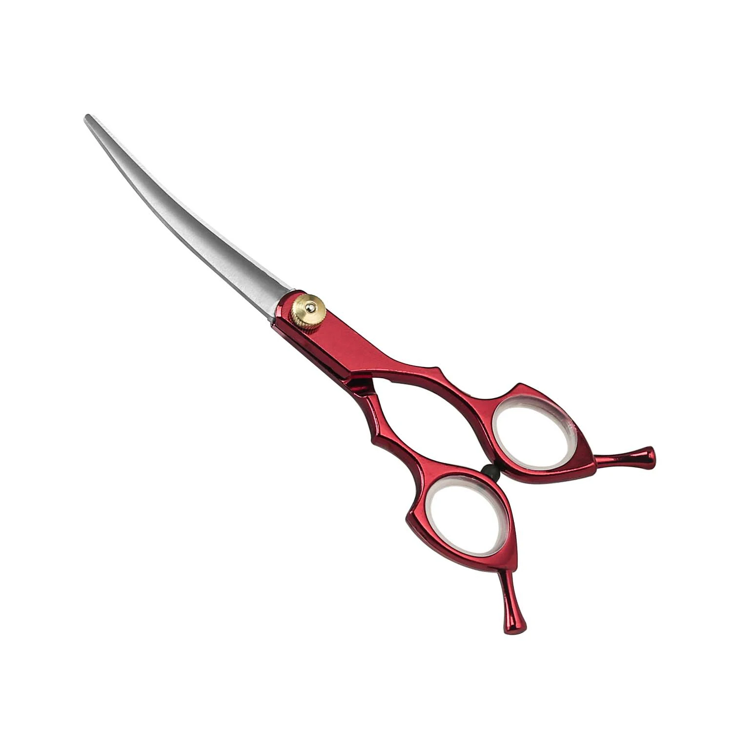 Up Curved Pet Grooming Scissors Dog Hair Stainless Steel Dog Scissors Pets Shears Animal Cutting Feet Ear Eye Hair Trimming