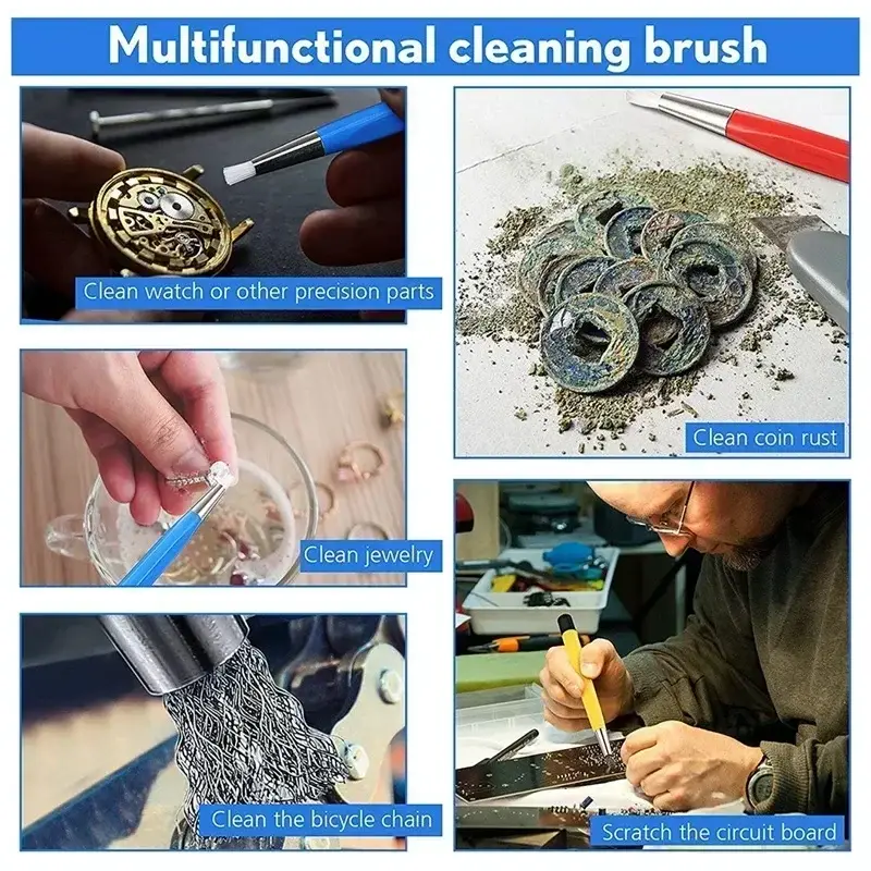 1pc Watch Jewelry Cleaning Pen Fiberglass Scratch Brush Pen Rust Stain Remover Pen Jewelry Electronic Components Repair Tool image 5