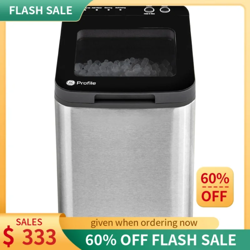 

GE профиль опал 1,0 Nugget льдогенератор | Столешница галька льдогенератор | Портативный льдогенератор составляет до 34 фунтов льда в день