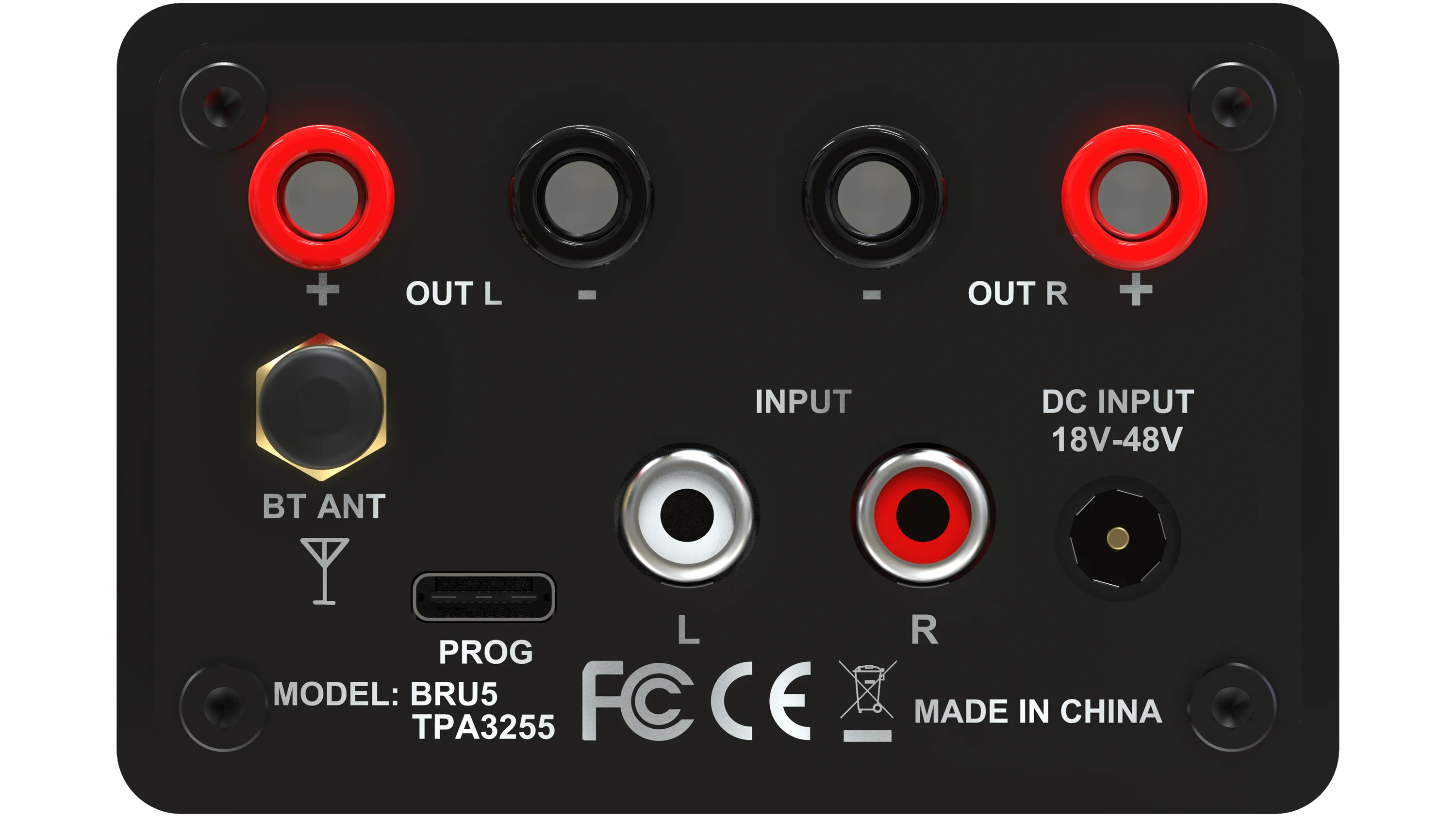 300W+300W TPA3255 고출력 증폭기 스테레오 PC UI DSP 증폭기 데스크탑 클래스 D BRU5