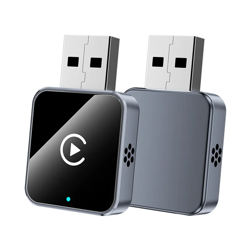 B49C USB 동글 무선 카플레이 2인1 안드로이드 오토 어댑터 AI 스마트 박스 유선 연결 플러그 앤 플레이