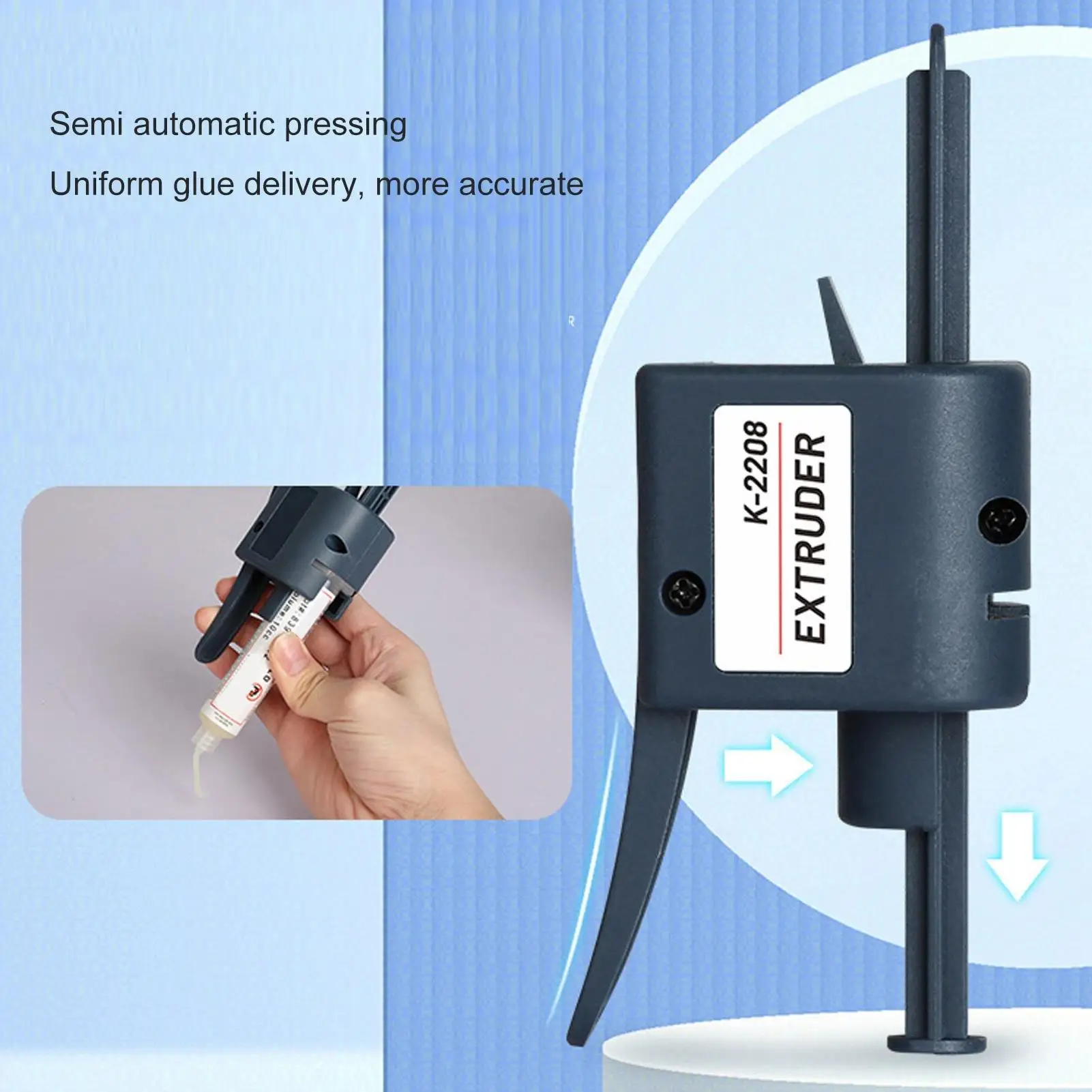 Portable K2208 Solder Paste Extruder with 1.3mm Nozzles-Soldering Flux Glue Dispenser for Precision Application