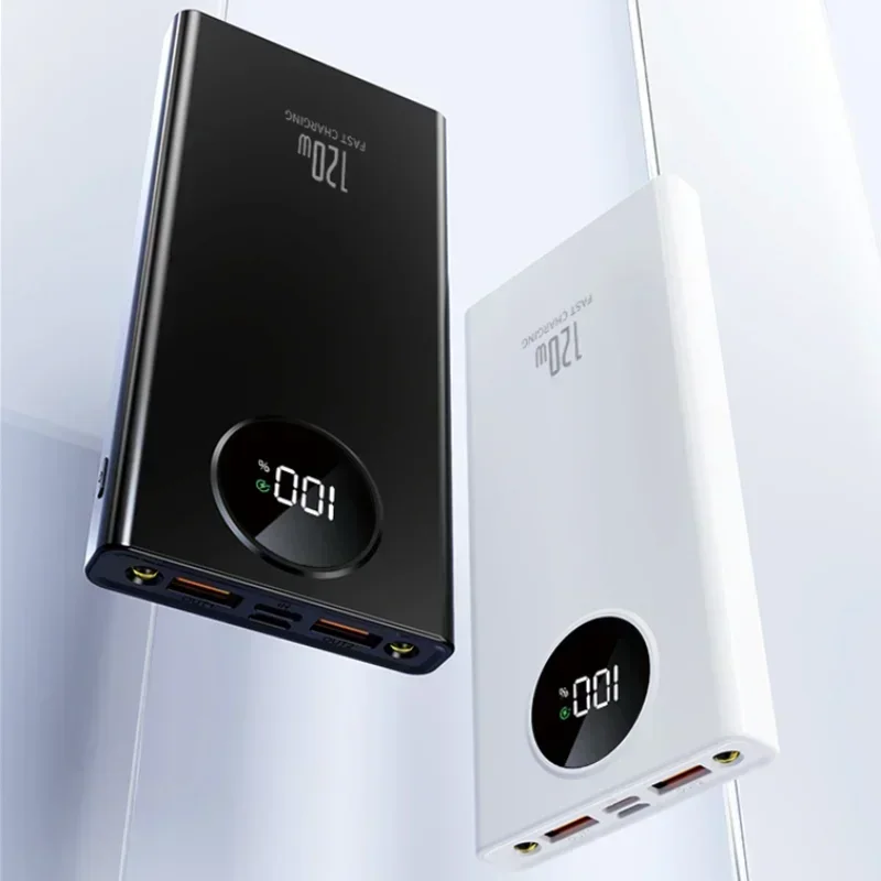 80000mAh Power Bank 120W Super Fast Charging Ultralarge Capacity For Mobile Power External Battery For iphone Spare Battery New 6