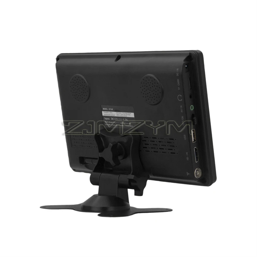 D768 7 inch Portable TV DVB-T2 ATSC Digital and Analog Mini Small Car TV Television Support USB TF AC3 USB FM Built-in Battery
