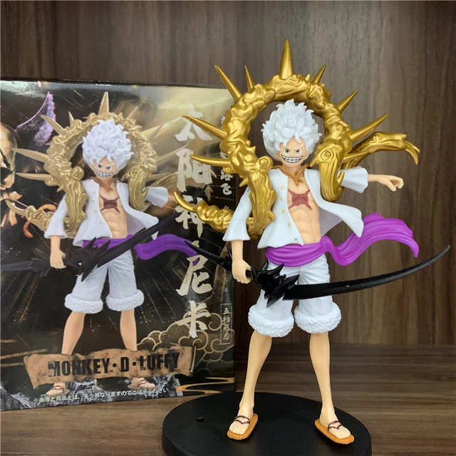 NALORA Luffy Gear 5 Figure Anime Nika Lightning-Gear 5 Nika Luffy Action  Figure 20CM/7.87Inch