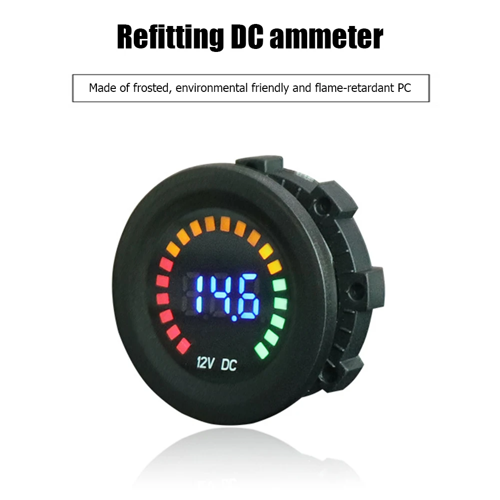 Auto Motorcycle LED Digital Display Voltmeter 5-36V Outdoor Personal Car Accessories for 12V Car Volt Panel Meter